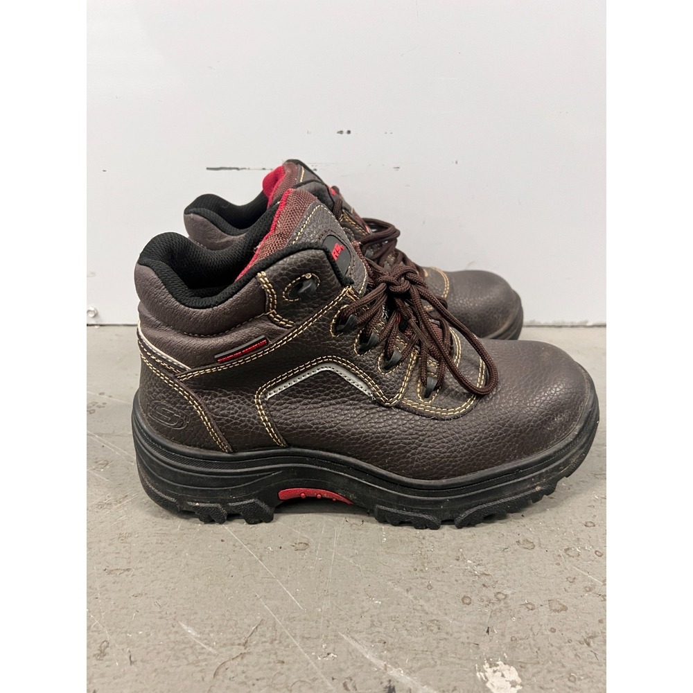 Skechers Burgin-Sosder 77144-BRN Mens‎ US 8 Brown EH Composite Toe Work Boots